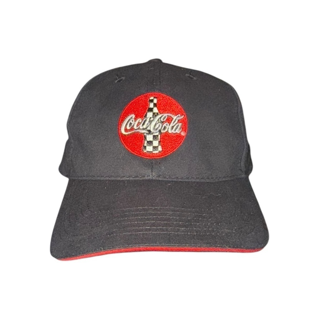 Vintage 90s Coca Cola NASCAR Racing Strapback Hat